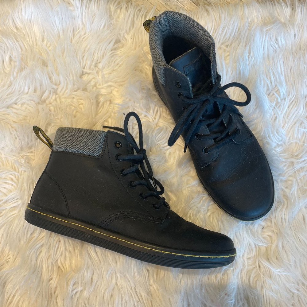 Black Maelly Leather Boot